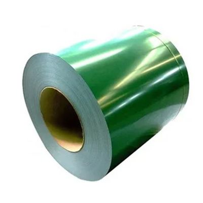 Yeşil 0.5mm AZ30 Renkli Kaplı Çelik Rulo 600mm-1250mm Genişlik PPGI